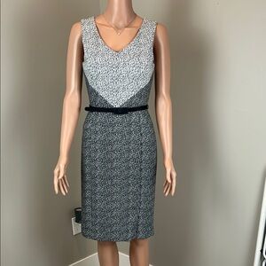 WHBM Elegant Black and White Women's Dress